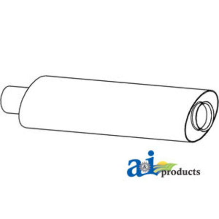 A & I PRODUCTS Muffler 39" x10.5" x6.5" A-AR53749